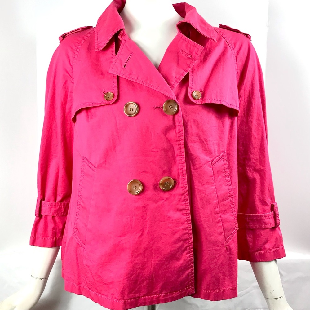 ANN TAYLOR LOFT Coat Jacket, Size Small, Hot Pink